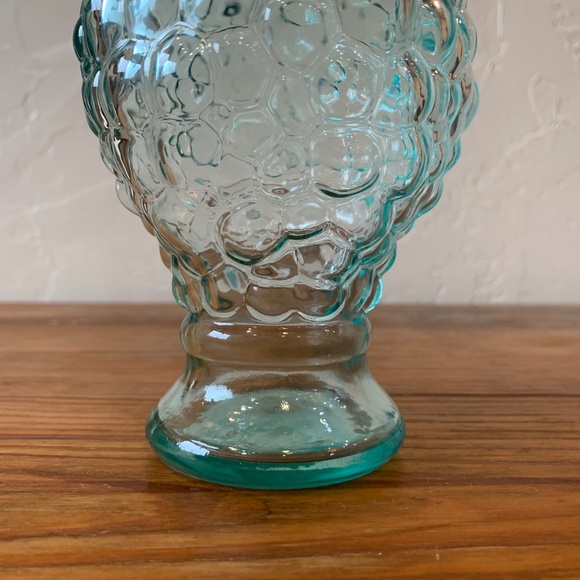 Vintage Vetreria Etrusca Seafoam Blue Hobnail Cruet | Made in Italy - Picture 11 of 16